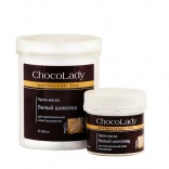 ChocoLady (ШокоЛеди) Крем-маска для лица и тела (массажная, для чувствительной кожи, легкоплавкая) "Белый шоколад", 500 мл