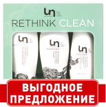 UnWash (Ан Уош) Набор очищающий для всех типов волос Rethink Clean (кондиционер, ополаскиватель, маска), 400+300+190 мл.