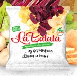 La Batata (Ля Батата) Хрустящие овощные снеки органик из картофеля, свеклы и репы, 25 г