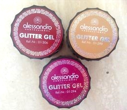 Alessandro (Алессандро) Гель для дизайна с блестками Glitter Gel в ассортименте, 10 г.