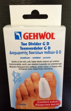 Gehwol (Геволь) Гель-корректор G D для большого пальца (средний размер), 3 шт.