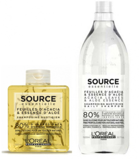 Loreal (Лореаль) Шампунь для всех типов волос, очищение и тонус (La Source Daily Shampoo), 300/1500 мл.