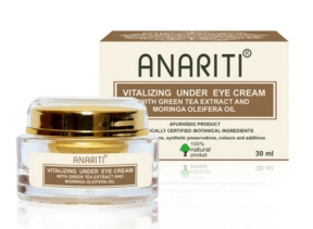 Anariti (Анарити) Питательный крем для кожи вокруг глаз с экстрактом зеленого чая и маслом моринги (Vitalizing under eye cream), 30 мл 